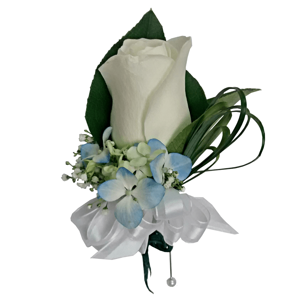 White Ocean Boutonniere