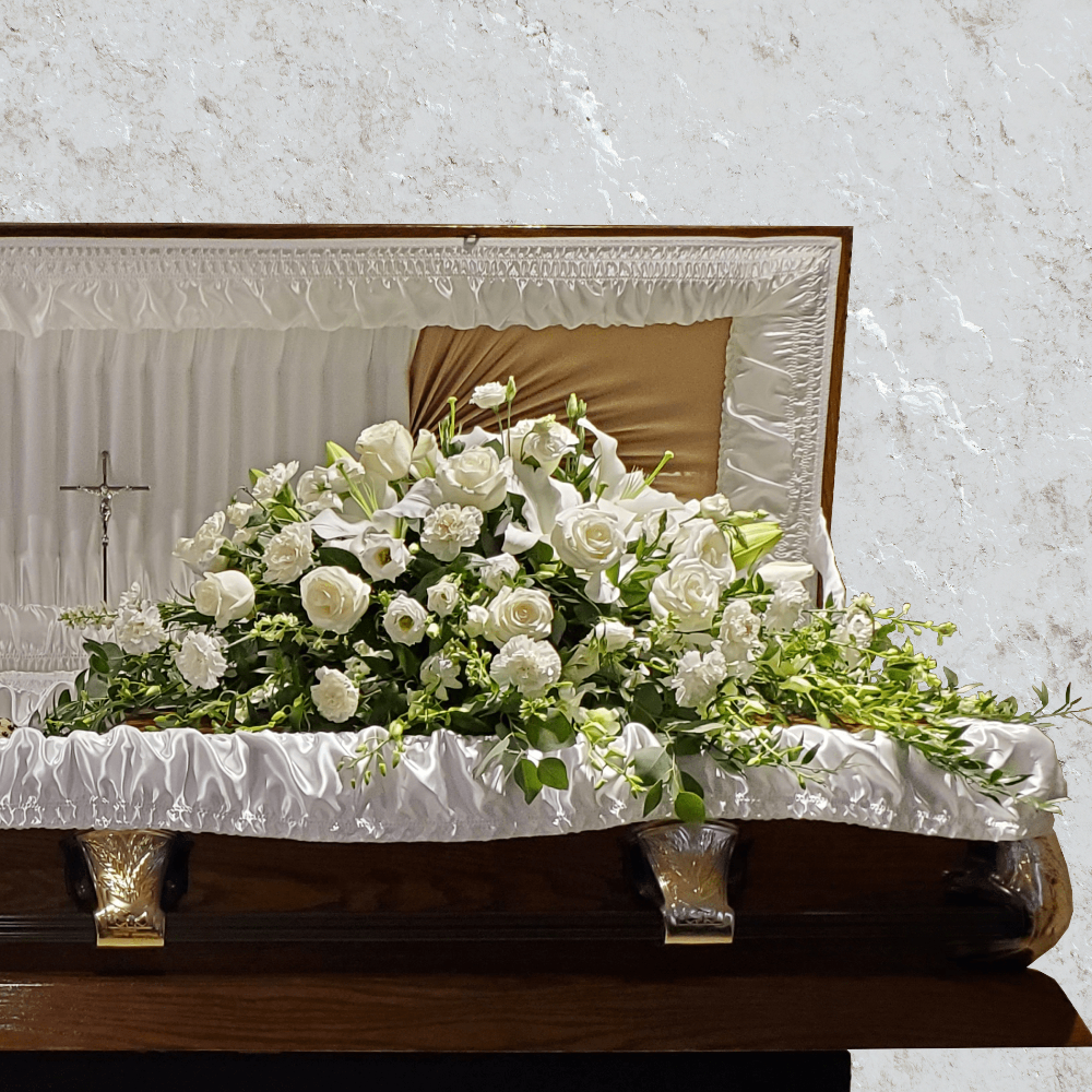 White Tribute Casket