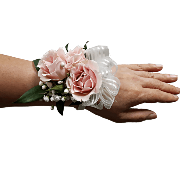 Pink Spray Rose Wristlet