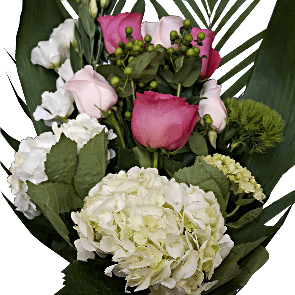 Classic White Pink Bouquet